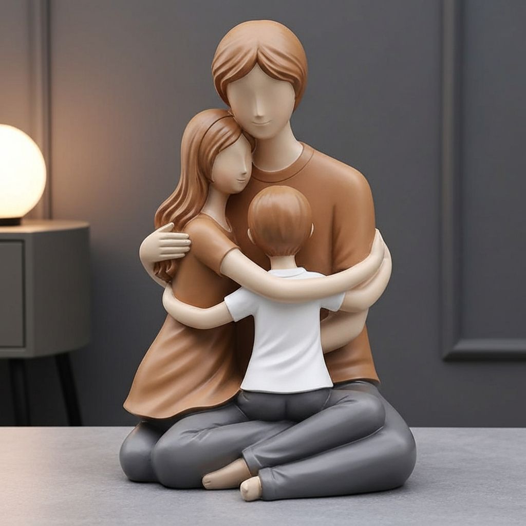 Statuetta Famiglia Abbraccio Scultura - Casa & Organizzazione | Recensione e prezzo migliore